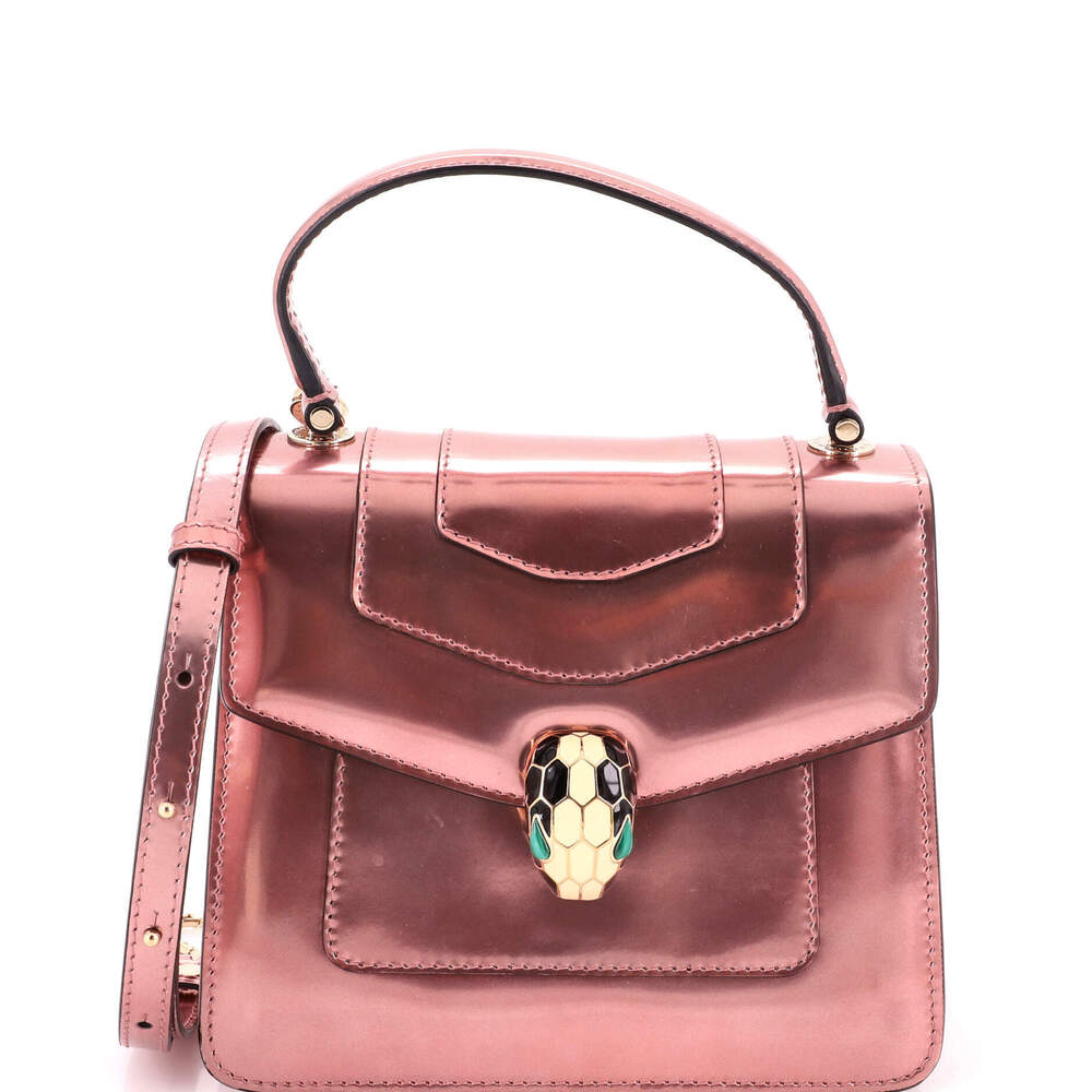 Bvlgari Small Serpenti Forever Top Handle Bag Patent
